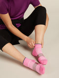 Women's Merino Multisport Light Mini Socks Pop/obsidian/carob - 2