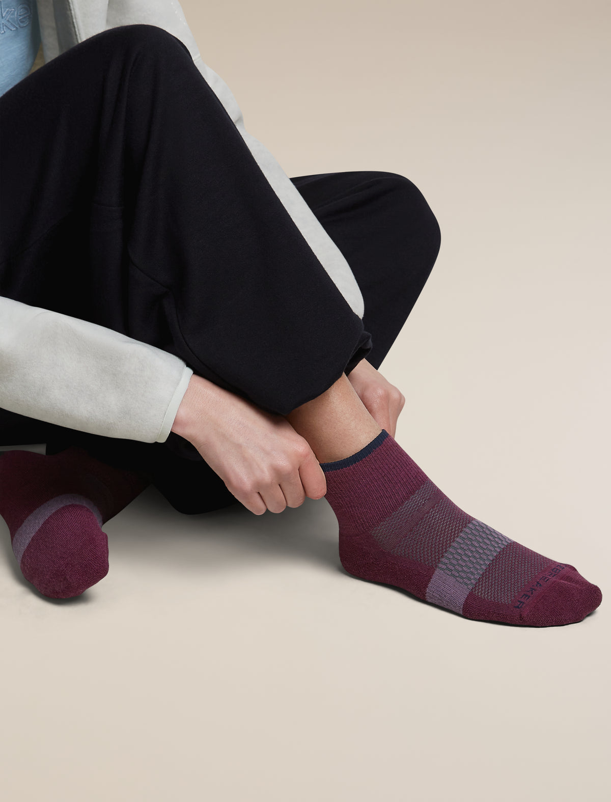 Calzini corti leggeri Multisport Donna Dk Berry/Midnav/Grey Plum - 5