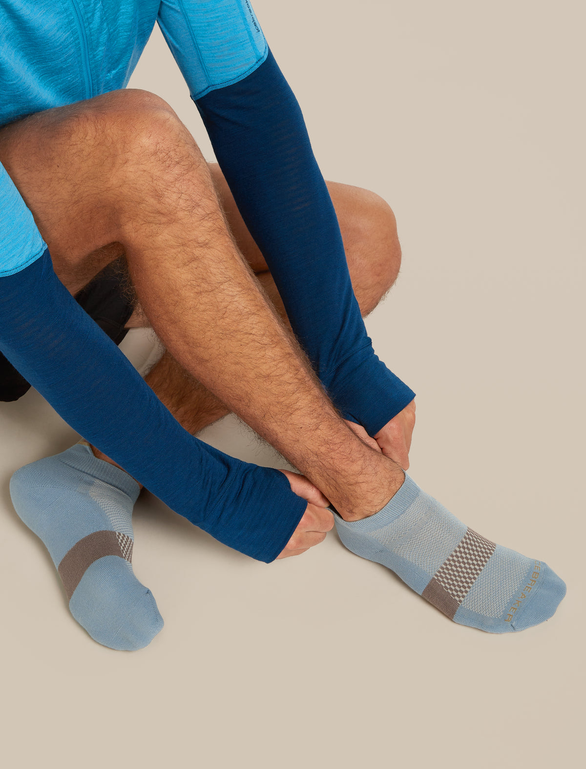 Men Lifestyle Micro Socks Flint Blue/Cumin/Porcini - 5