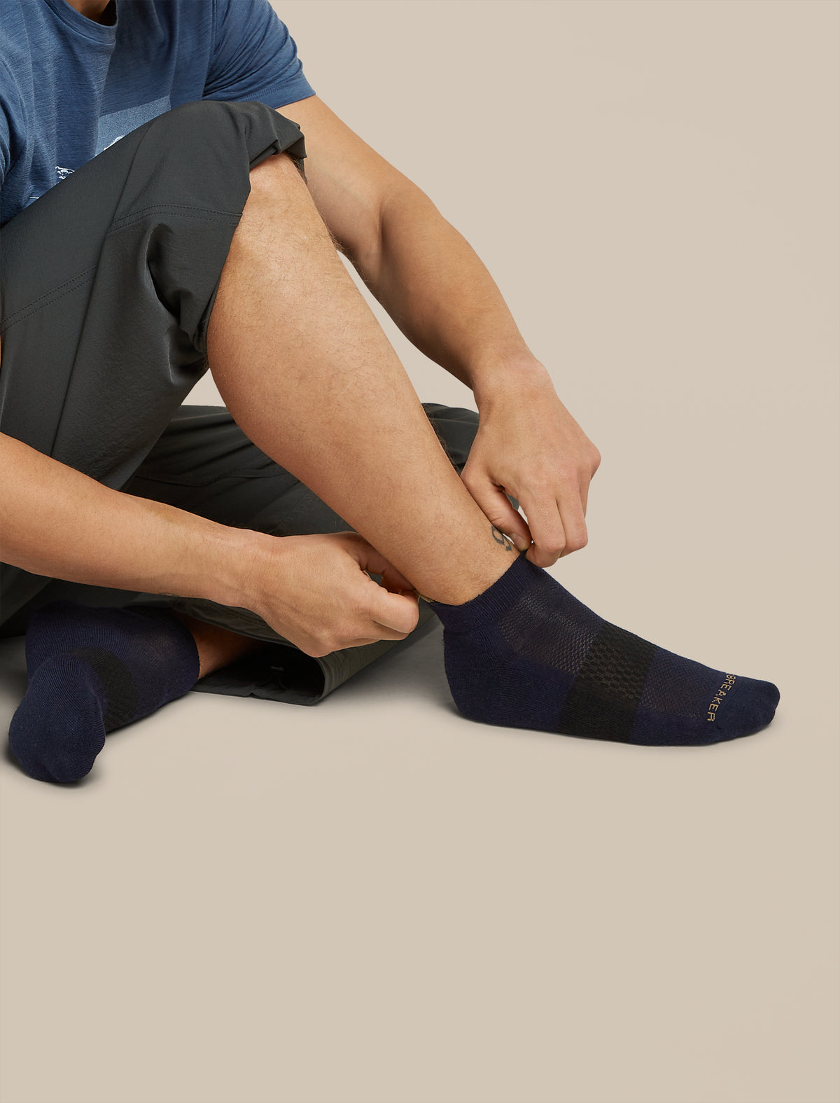 Micro calzini Multisport Light Uomo Midnight Navy/Cumin/Black - 5