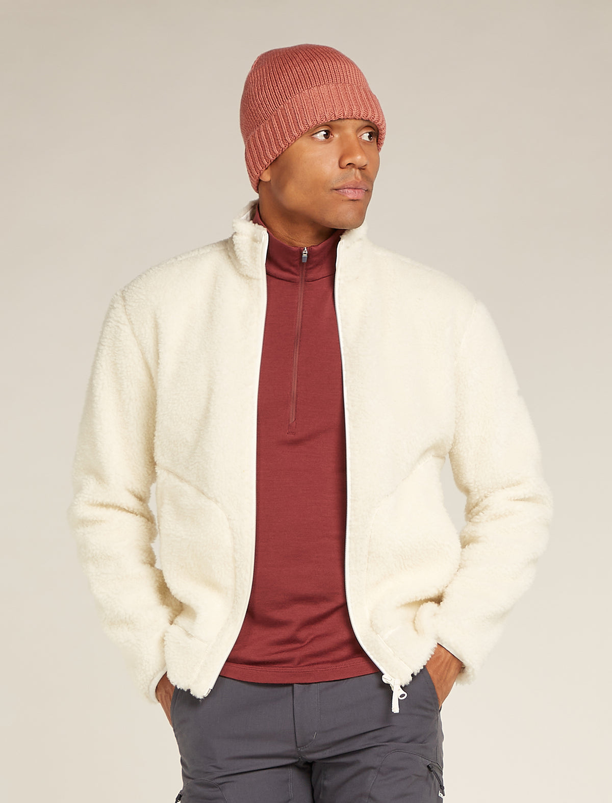 Merino Vela Cuff Beanie Unisex  - 6