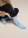Women Lifestyle Crew Socks Zinc Blue - 5