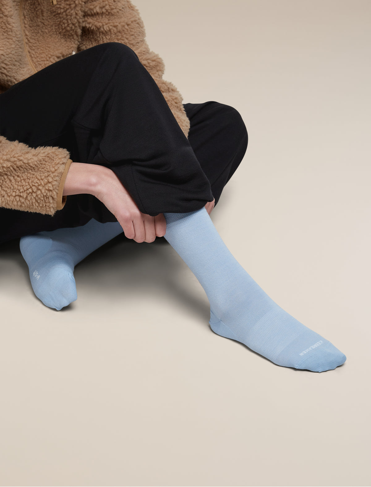Women Lifestyle Crew Socks Zinc Blue - 5