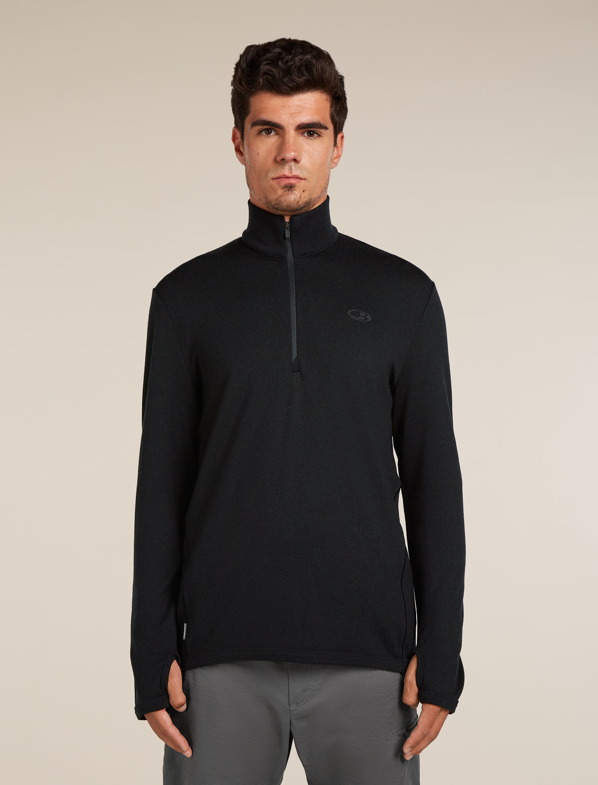 Men's 300 Original Half Zip Top Black - 1