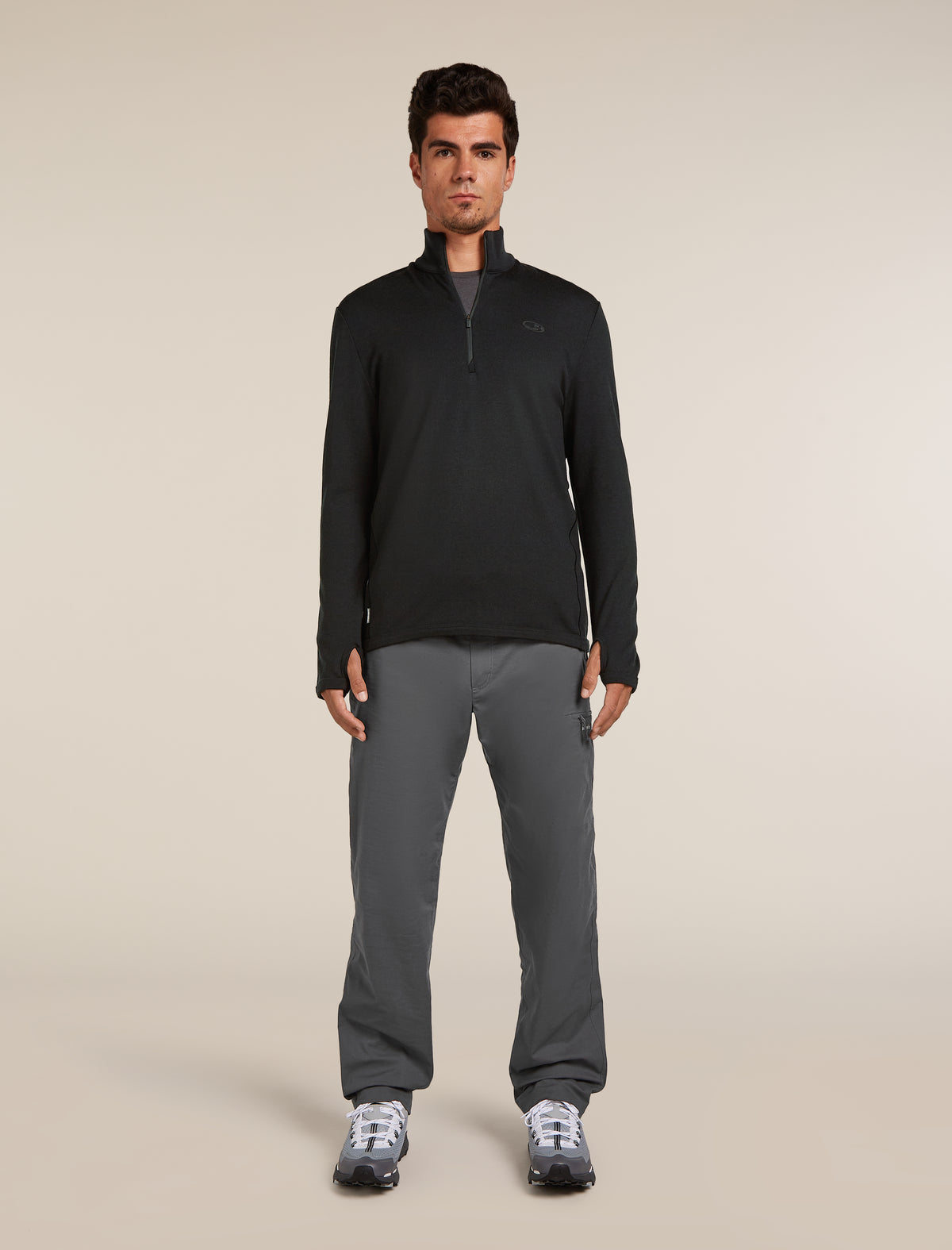 Men's 300 Original Half Zip Top Black - 3