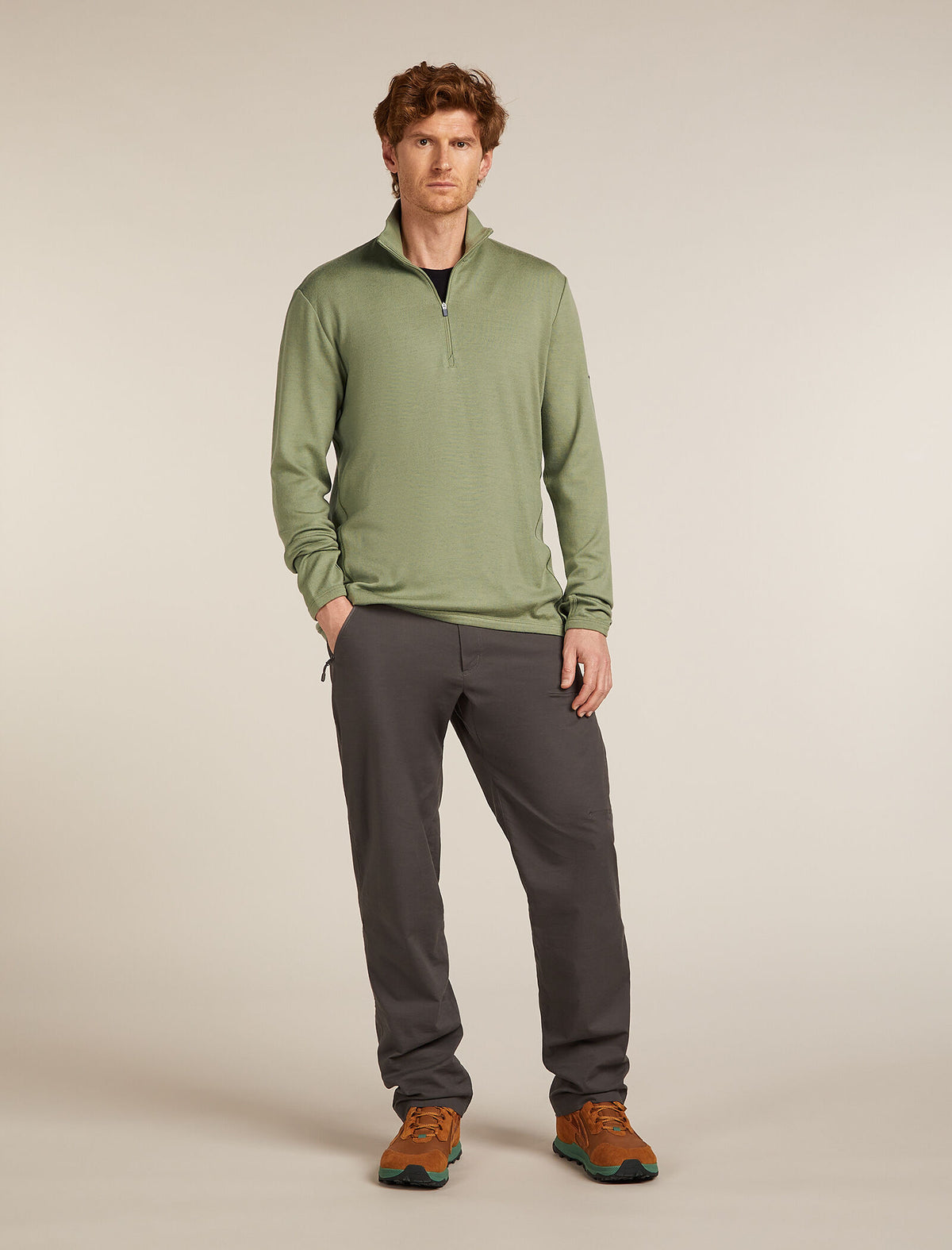Men's 300 Original Half Zip Top Lichen - 3