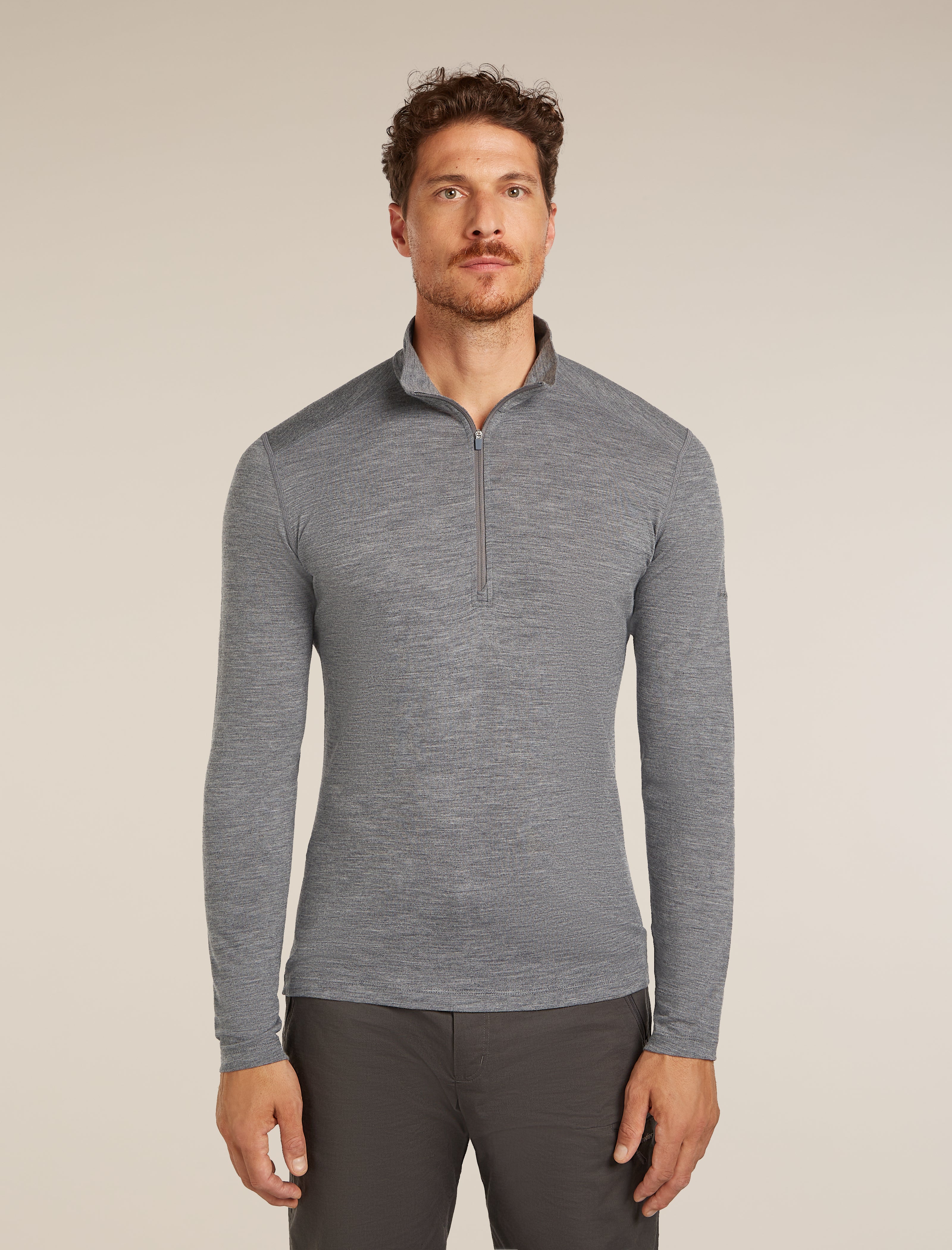 second layer ニットポロ Women's Merino 200 Oasis Long Sleeve Half Zip Thermal Top| icebreaker