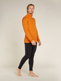 Heren 200 Oasis thermische top met lange mouwen en halve rits van merinowol  - 3