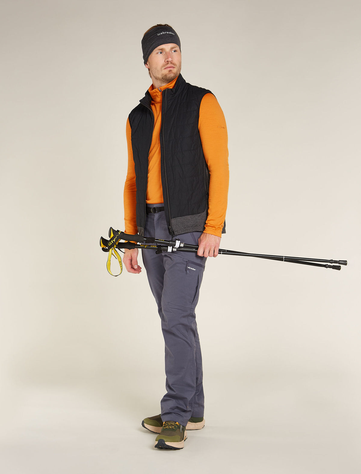 Heren 200 Oasis thermische top met lange mouwen en halve rits van merinowol  - 4
