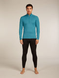 Men's 200 Oasis Half Zip Thermal Top Topaz - 3