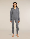 Women's 200 Oasis Half Zip Thermal Top Gritstone Heather - 3