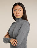 Women's 200 Oasis Half Zip Thermal Top Gritstone Heather - 6