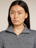 Women's 200 Oasis Half Zip Thermal Top Gritstone Heather - 7