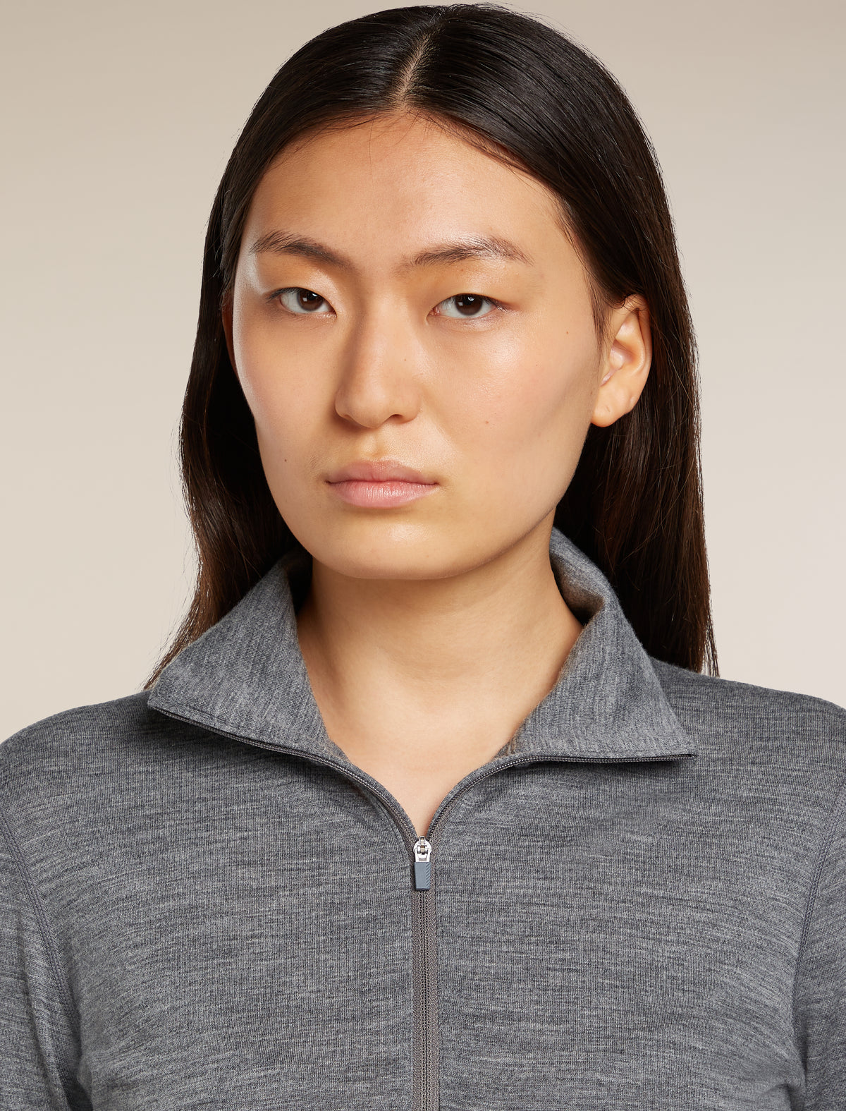 Women's 200 Oasis Half Zip Thermal Top Gritstone Heather - 7