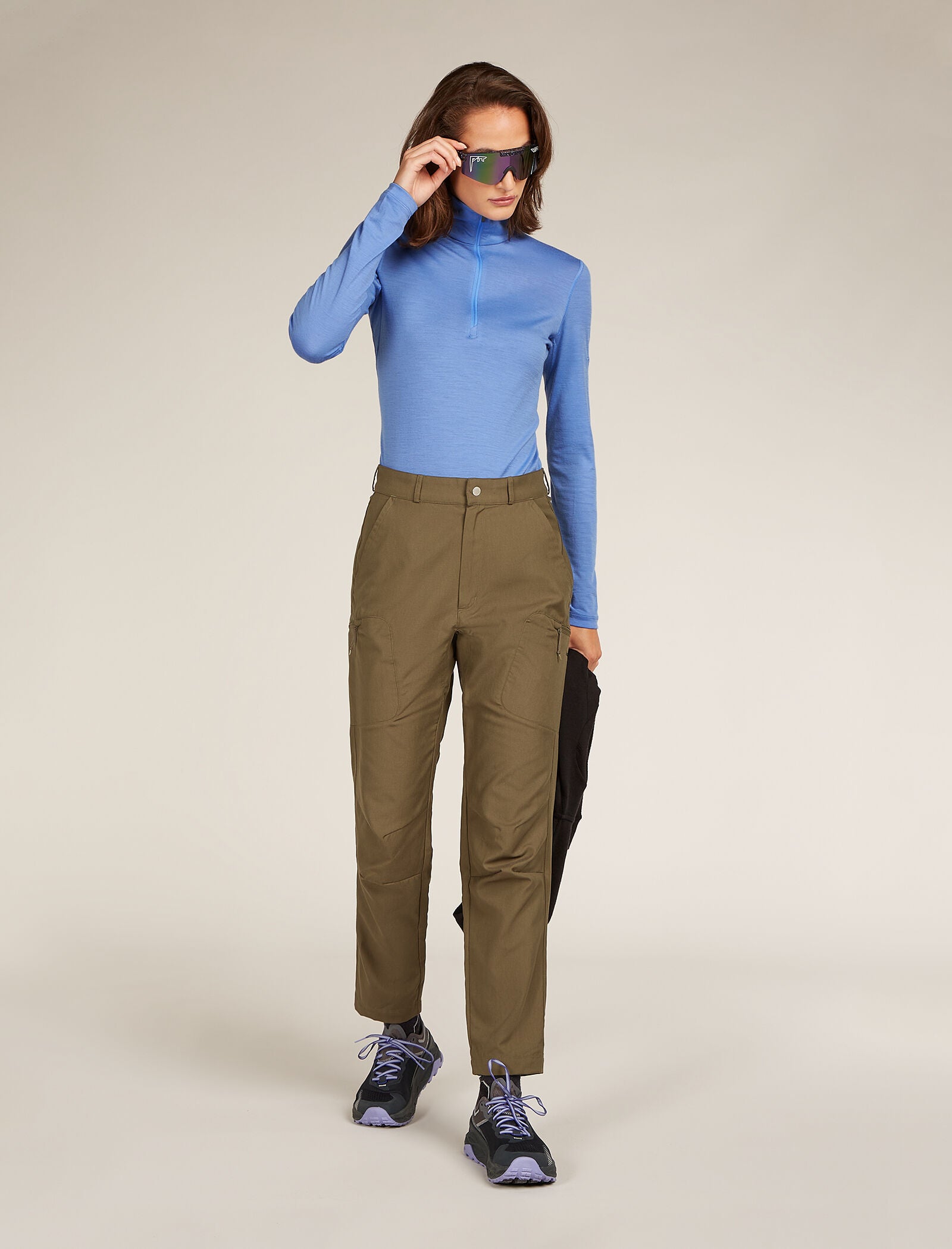 Women's Merino 200 Oasis Long Sleeve Half Zip Thermal Top| icebreaker