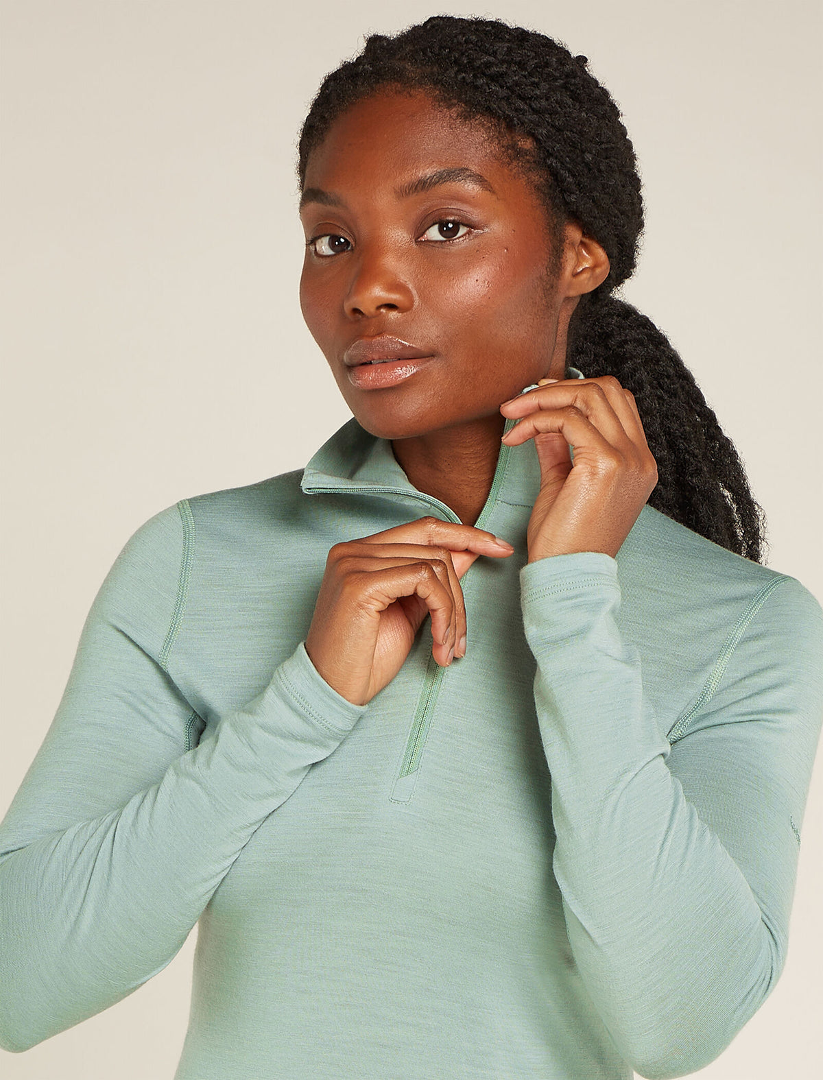 Merino 200 Oasis Half-Zip-Thermo-Langarmshirt Damen  - 6