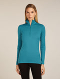 Women's 200 Oasis Half Zip Thermal Top Topaz - 1