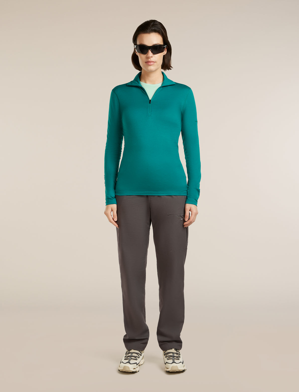 200 Oasis Thermal Top Half Zip Tidal Teal - 4
