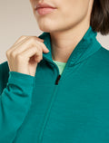 200 Oasis Thermal Top Half Zip Tidal Teal - 5