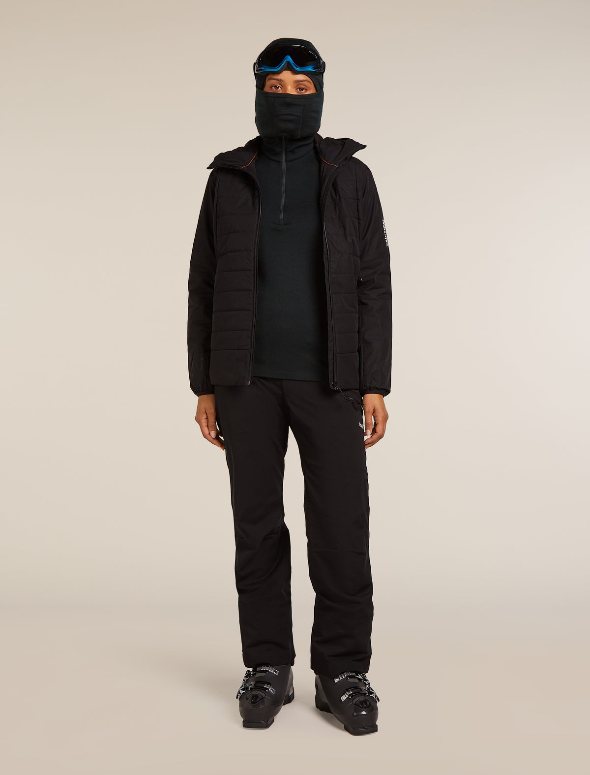 Women's 260 Tech Half Zip Thermal Top Black - 4