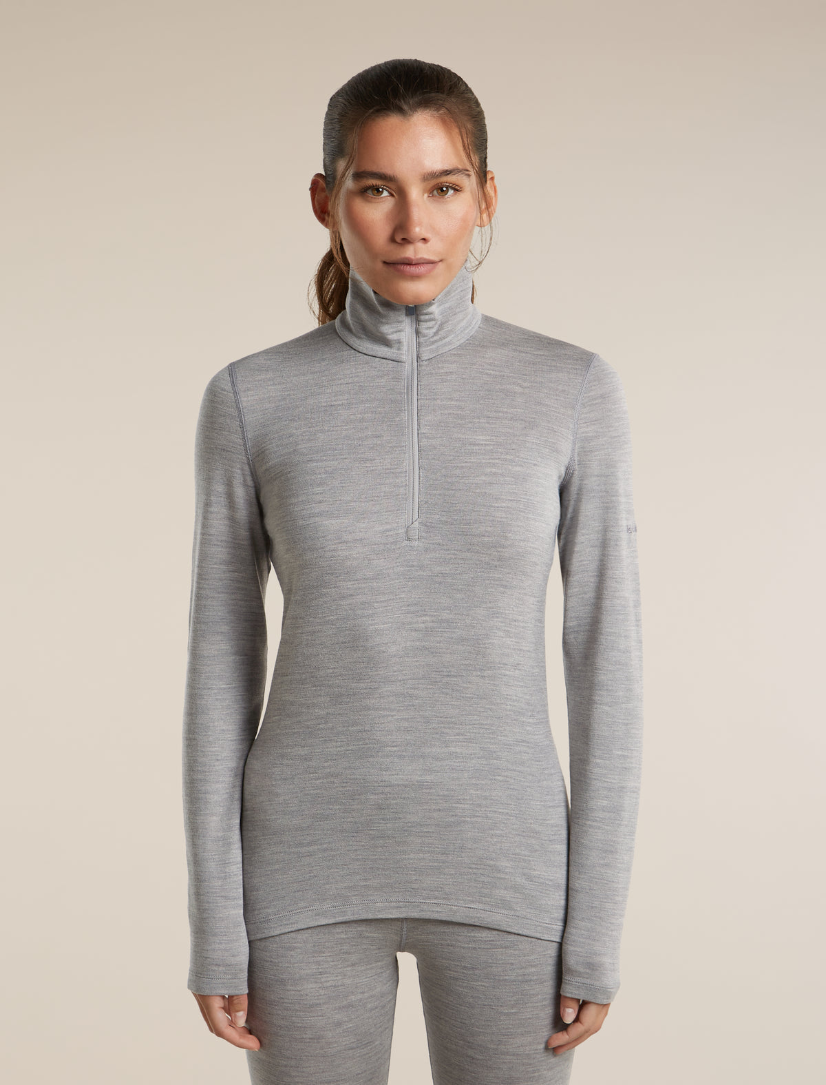 260 Oasis Half Zip Metro Hthr - 1