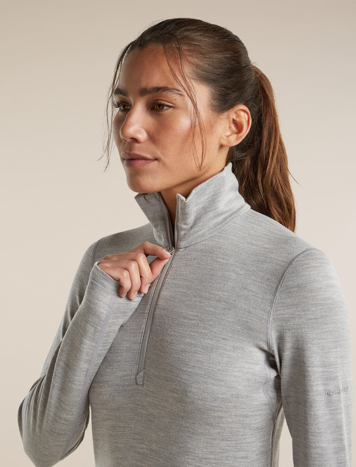 260 Oasis Half Zip Metro Hthr - 6