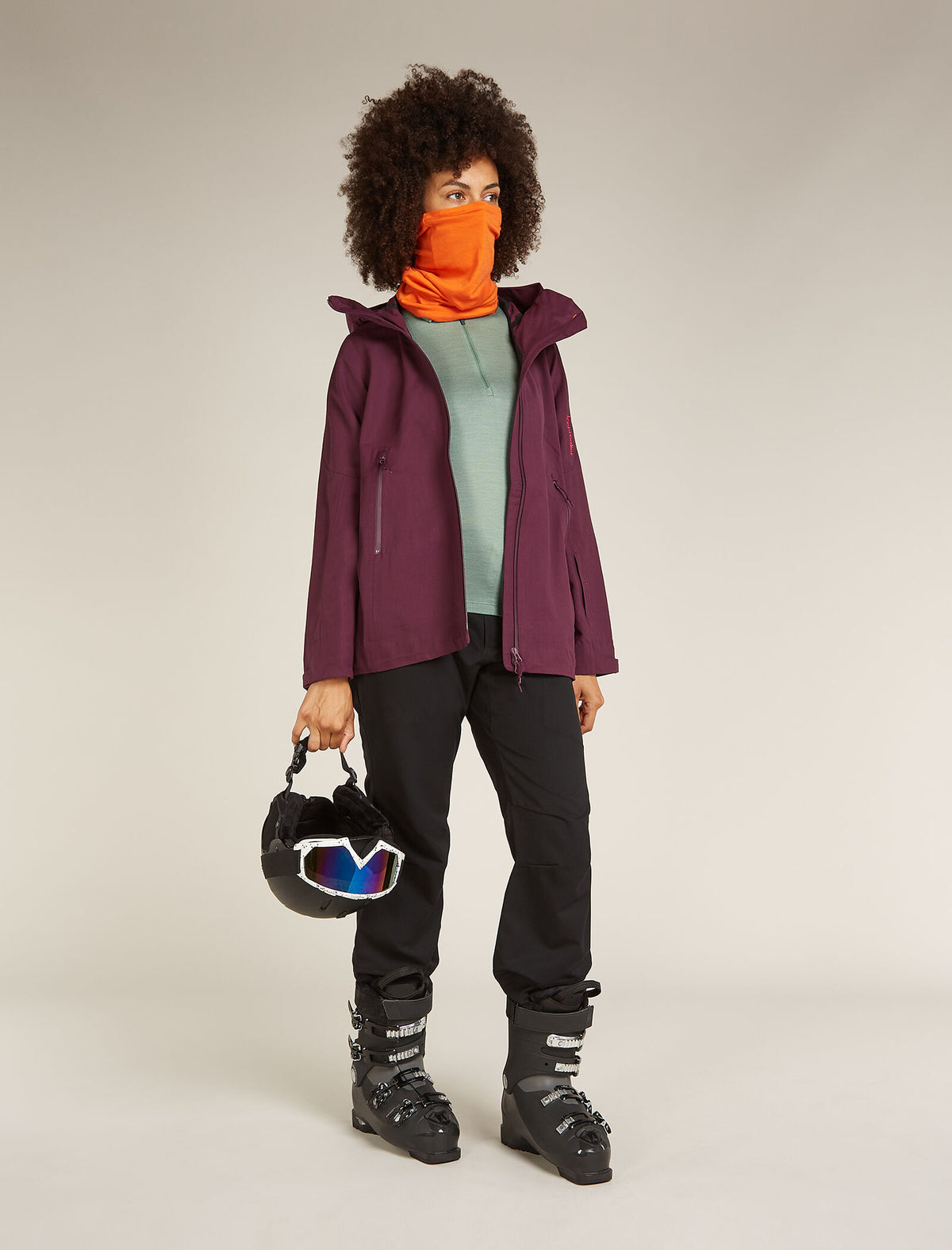 Merino 260 Tech Half-Zip-Thermo-Langarmshirt Damen  - 4