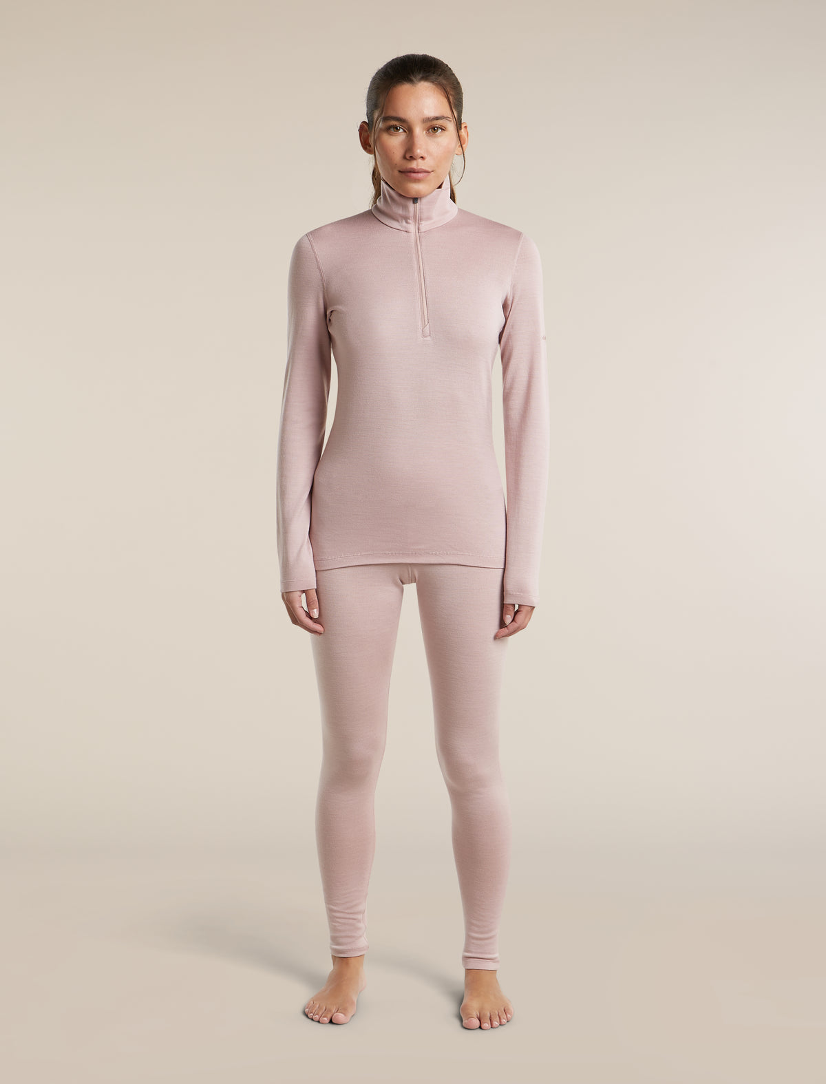 260 Oasis Half Zip Pink Quartz - 3