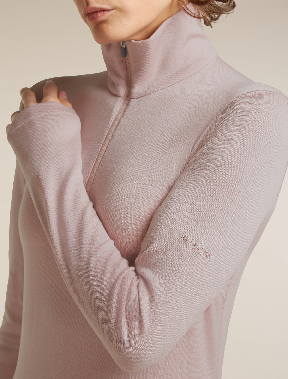 Camiseta con cierre de media cremallera 260 Oasis Pink Quartz - 10
