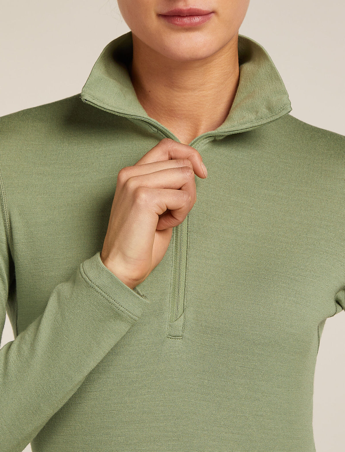 Women's 260 Tech Half Zip Thermal Top Lichen - 6