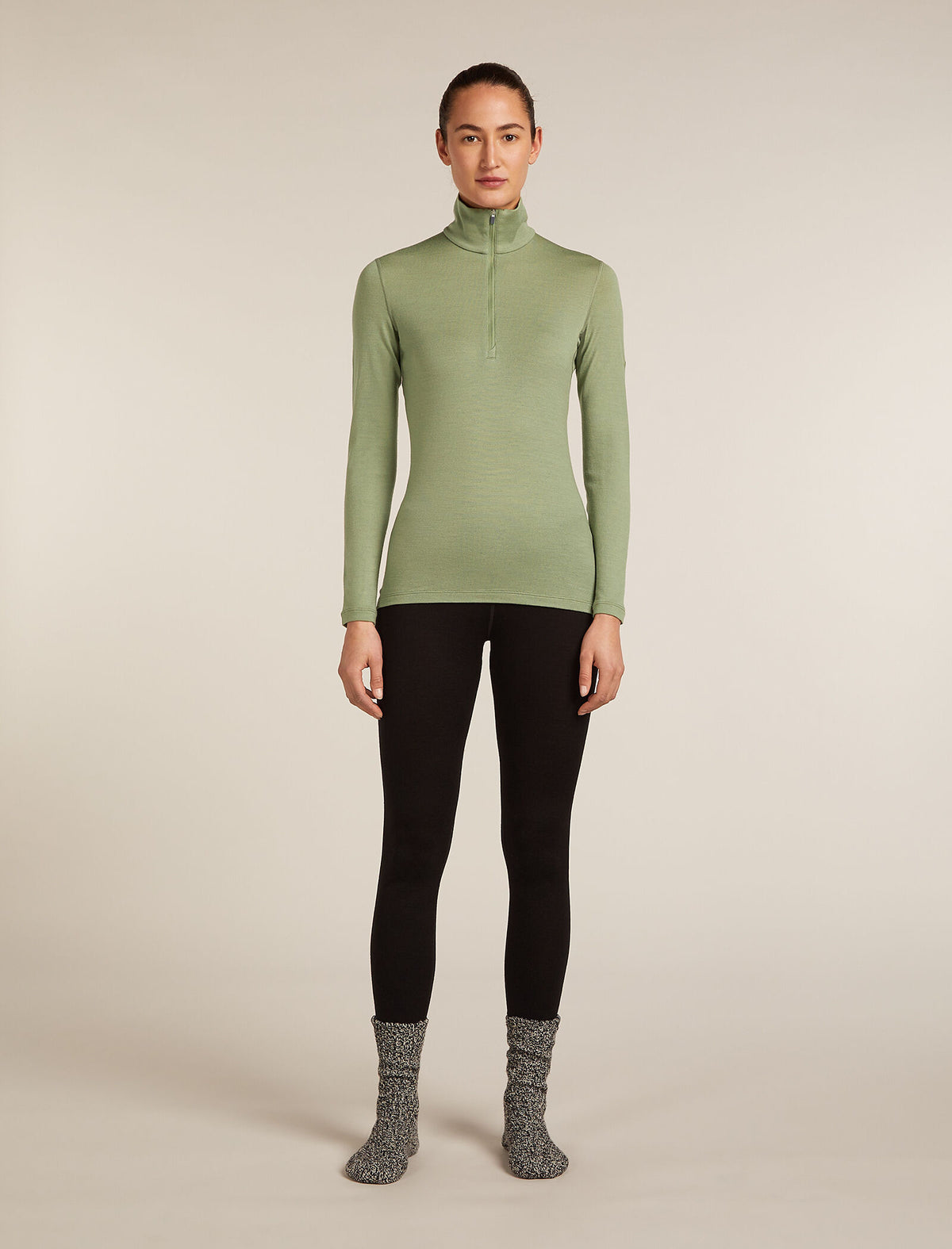 Women's 260 Tech Half Zip Thermal Top Lichen - 7
