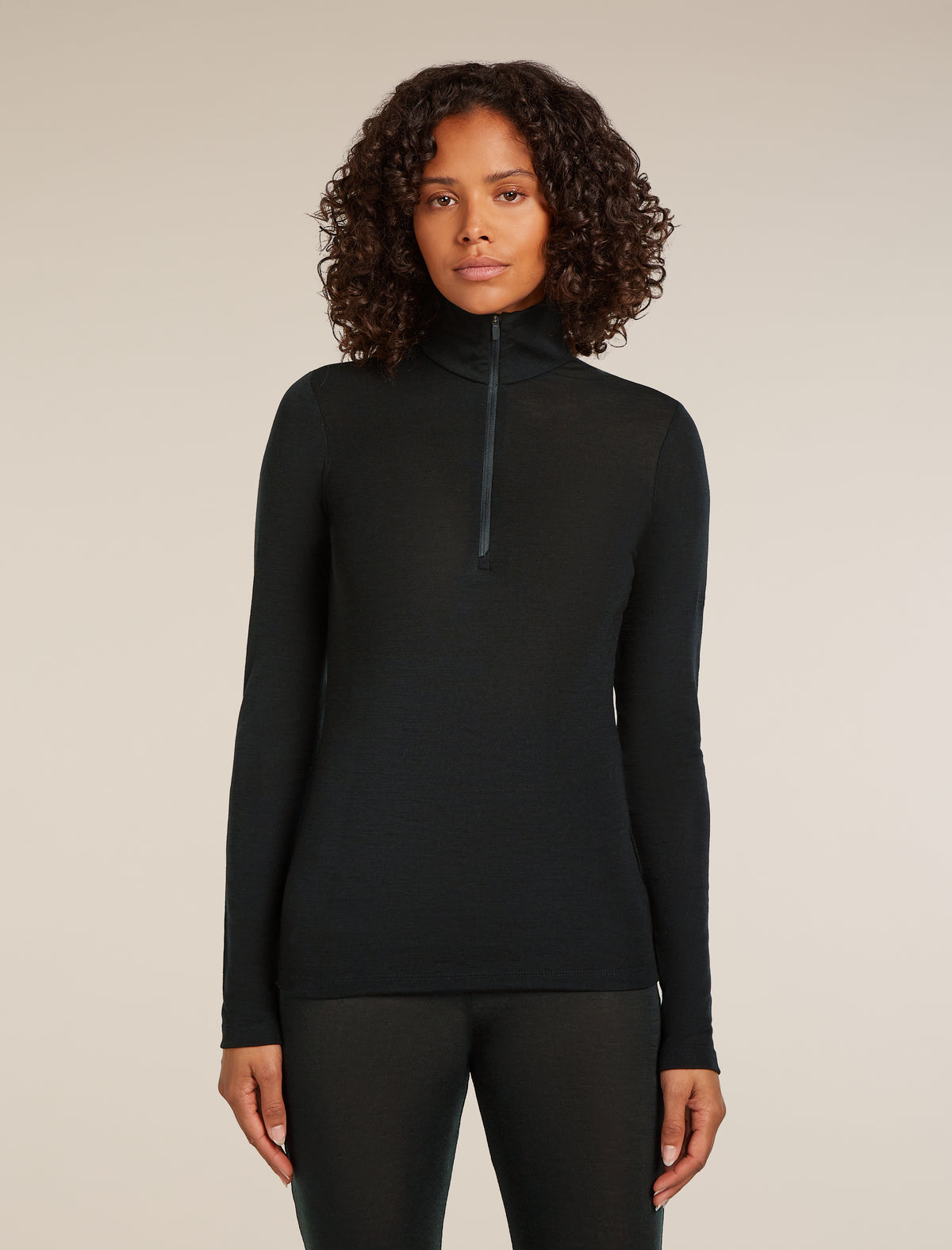 Women's 175 Everyday Half Zip Thermal Top Black - 1