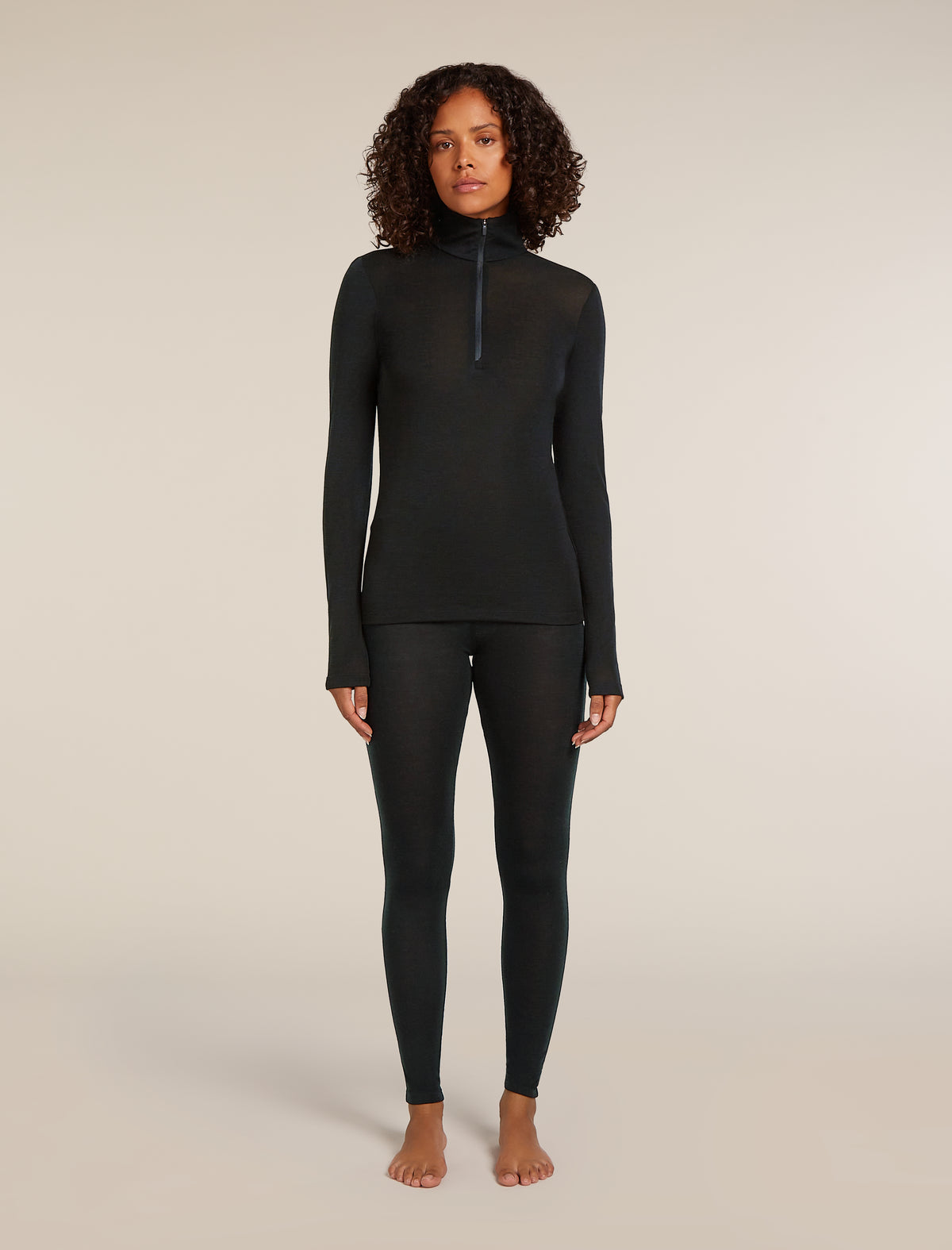 Women's 175 Everyday Half Zip Thermal Top Black - 3