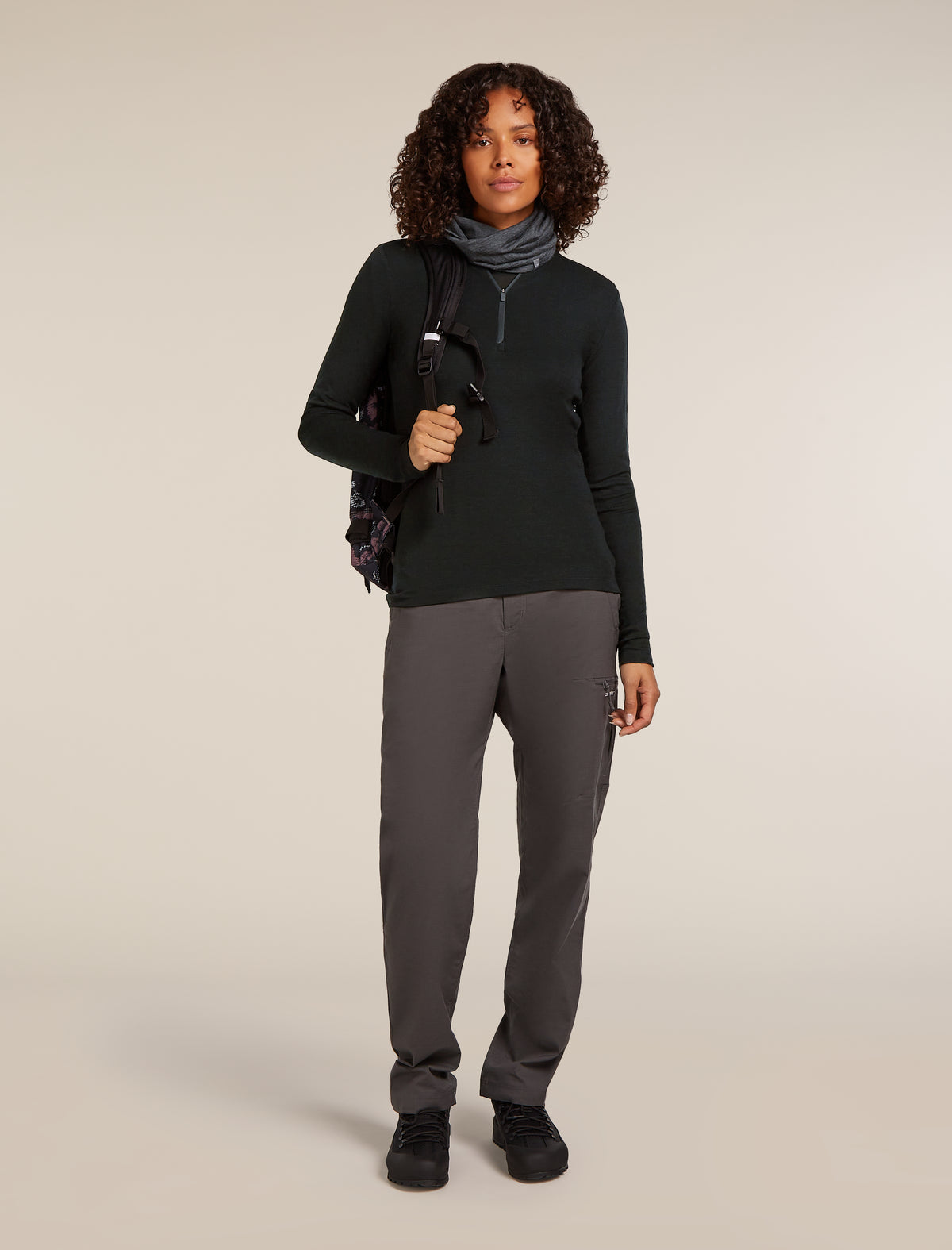 Women's 175 Everyday Half Zip Thermal Top Black - 4