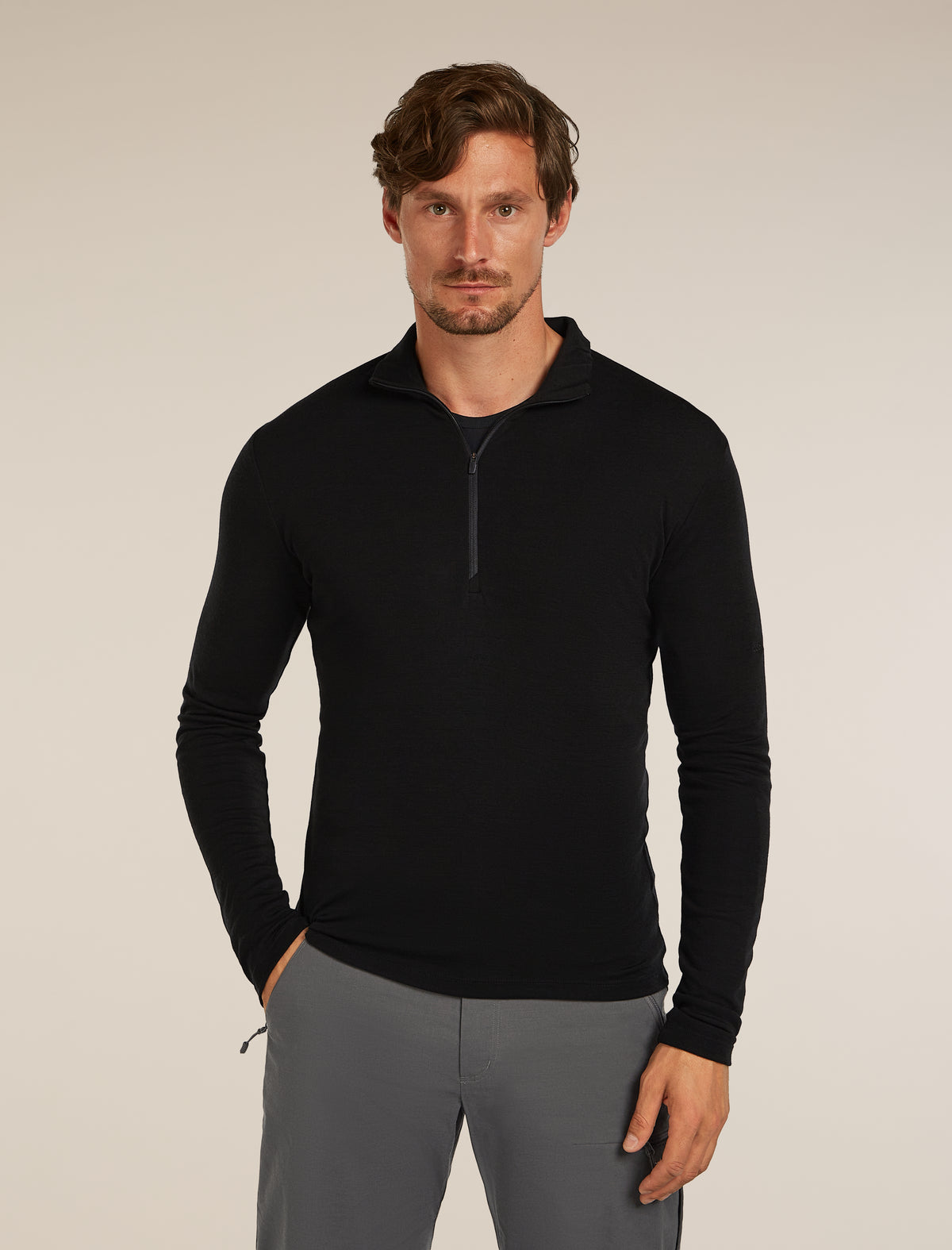 Men's 175 Everyday Half Zip Thermal Top Black - 1