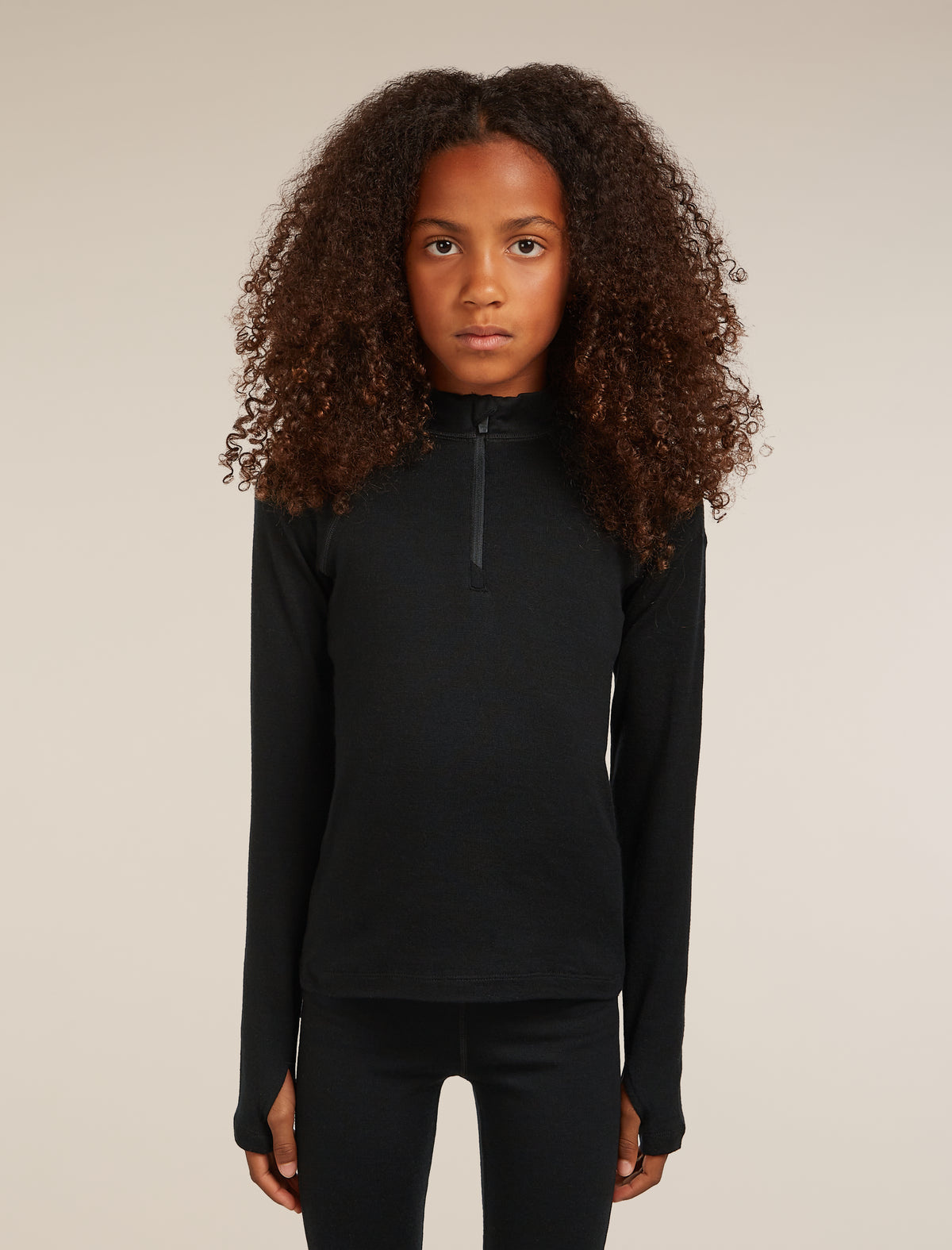260 Tech Half Zip Thermal Top Black - 1