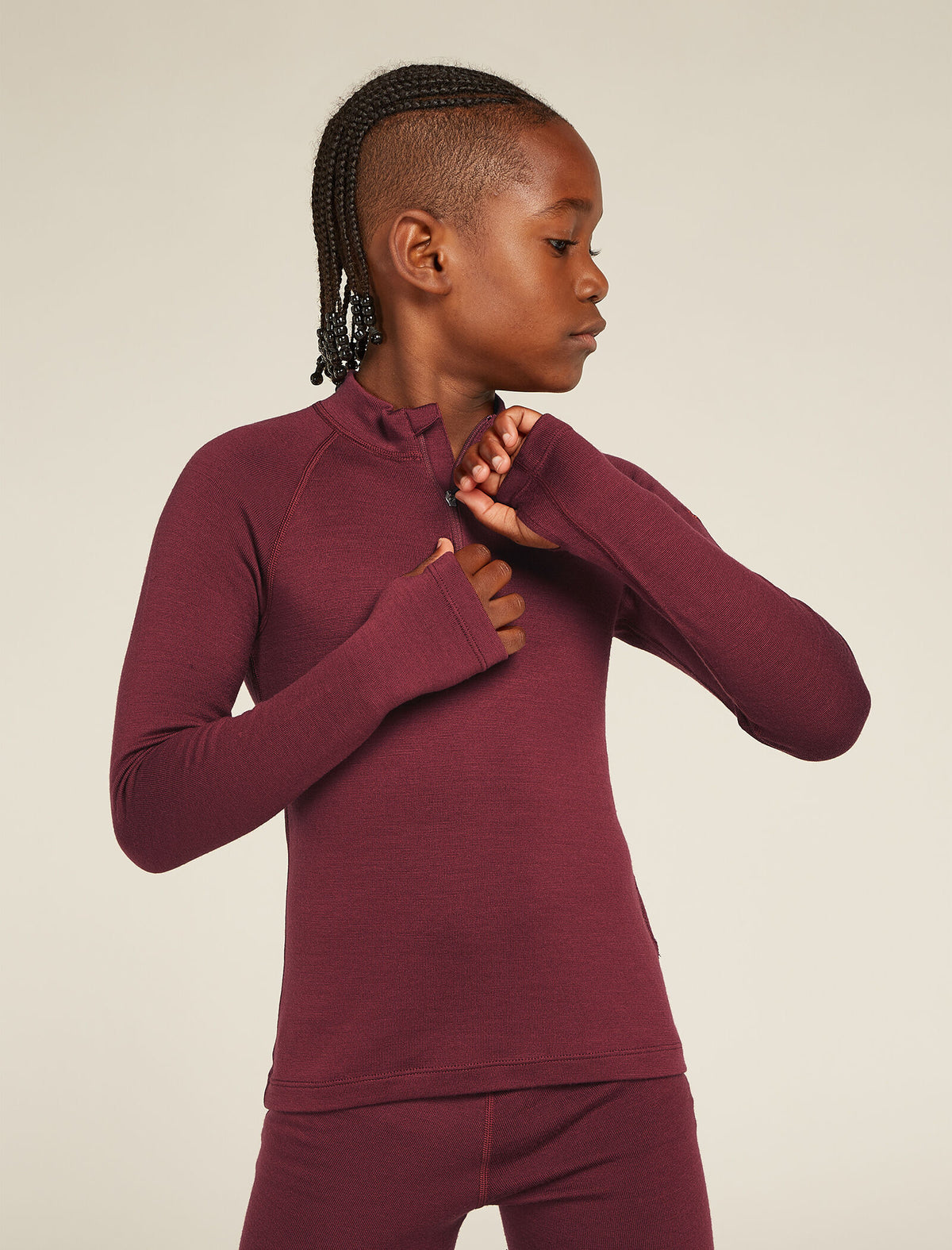 Haut isotherme à manches longues et demi-glissière 260 Tech en mérinos Kids’  - 2