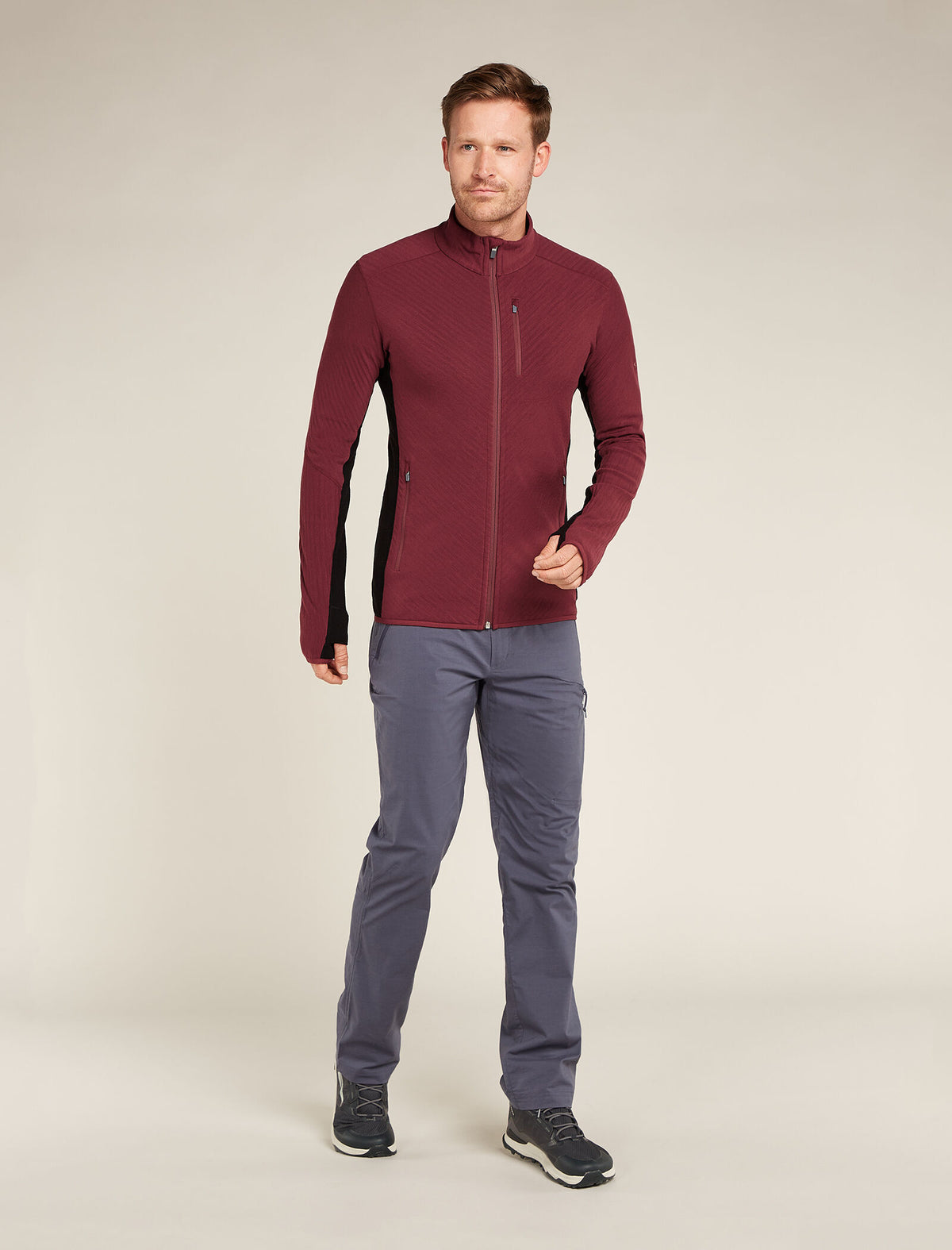 Giacca con zip in misto di lana merino Descender Uomo  - 3