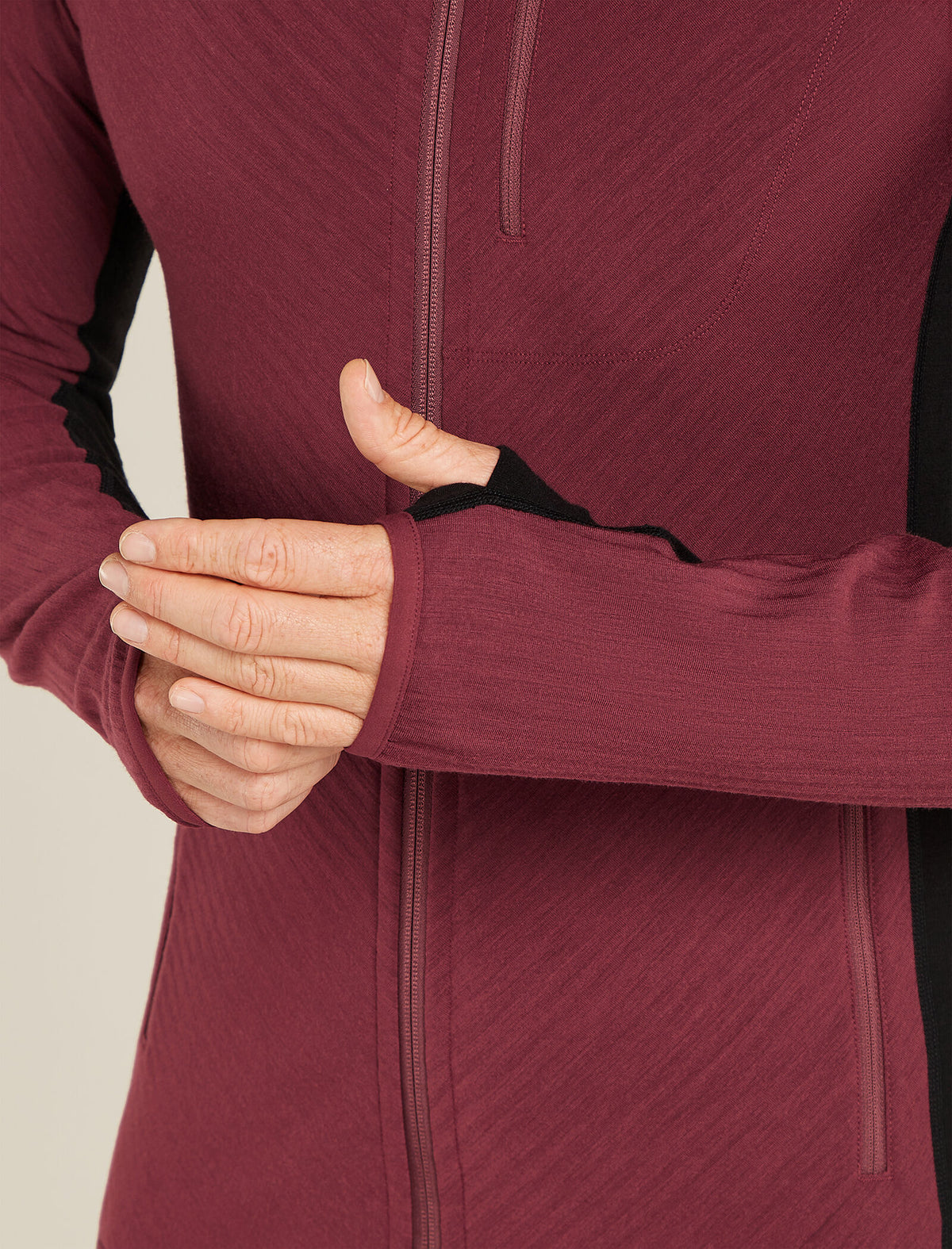 Giacca con zip in misto di lana merino Descender Uomo  - 7