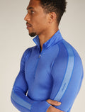 Heren 200 ZoneKnit™ thermische top met lange mouwen en halve rits van merinowol  - 5