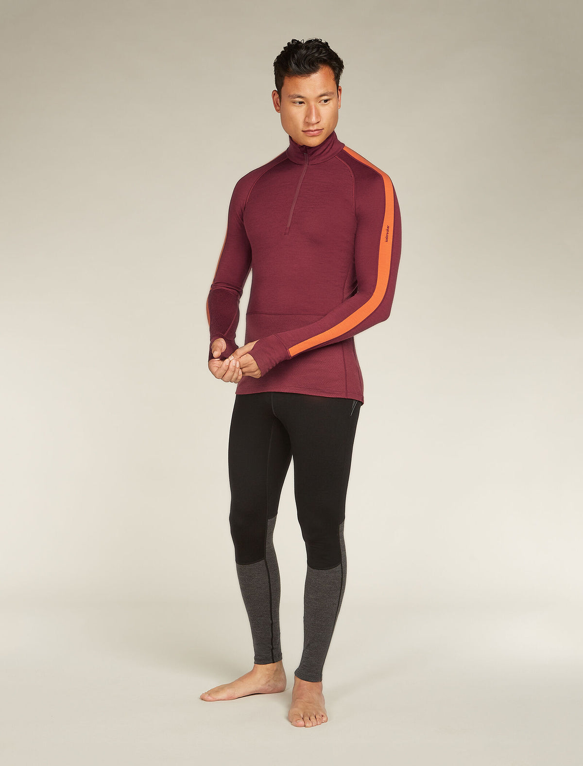 Merino 200 ZoneKnit™ Half-Zip-Thermo-Langarmshirt Herren  - 3