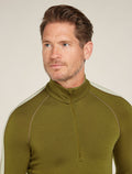 Herr 260 ZoneKnit™ långärmad termisk topp i merino med halvlång dragkedja  - 7