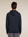 Maglia con maniche lunghe, zip e cappuccio in misto di lana merino Central Classic Uomo  - 2