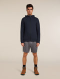 Maglia con maniche lunghe, zip e cappuccio in misto di lana merino Central Classic Uomo  - 3
