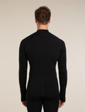 Men's 300 Polar Half Zip Thermal Top Black - 2