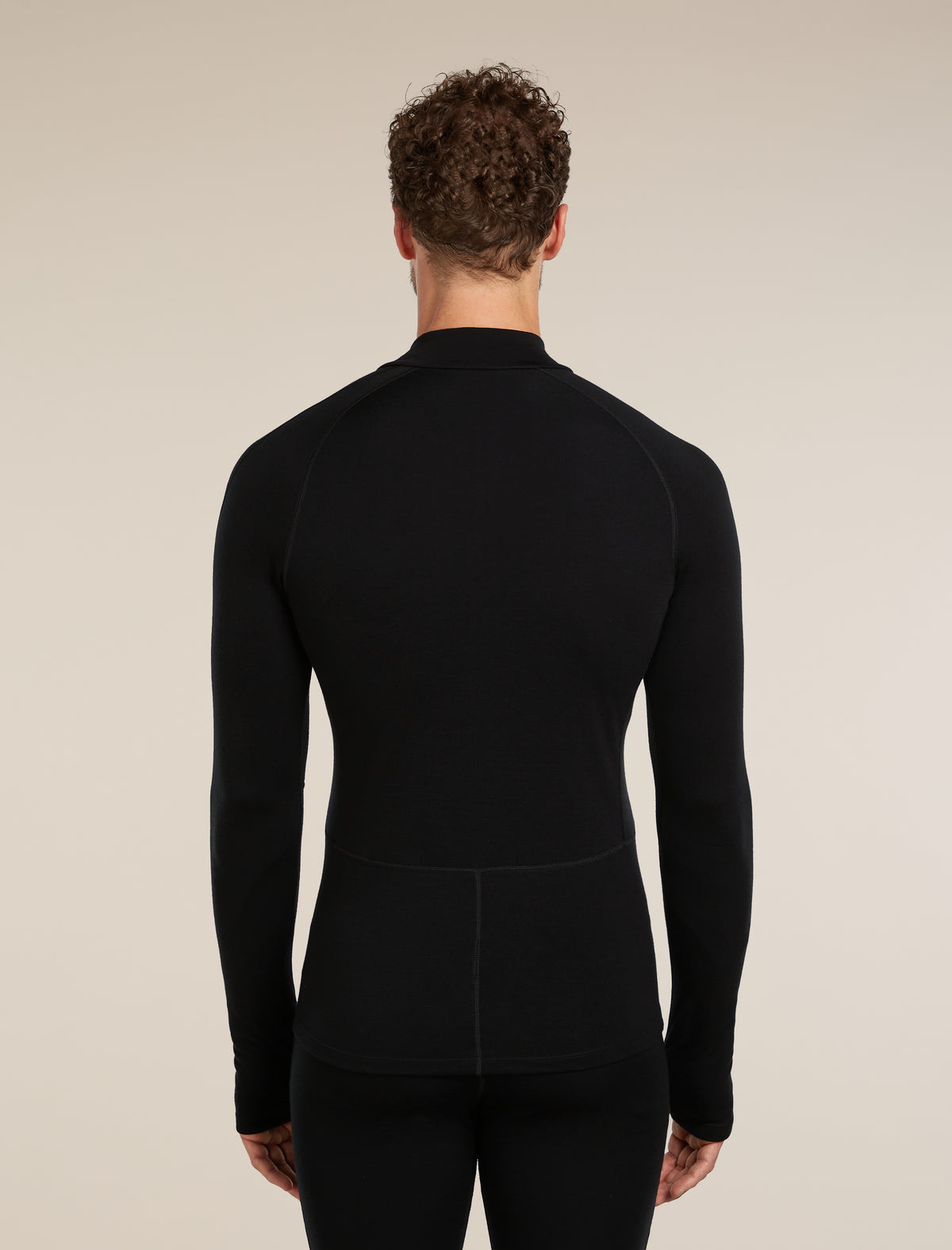 Men's 300 Polar Half Zip Thermal Top Black - 2