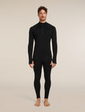 Men's 300 Polar Half Zip Thermal Top Black - 3