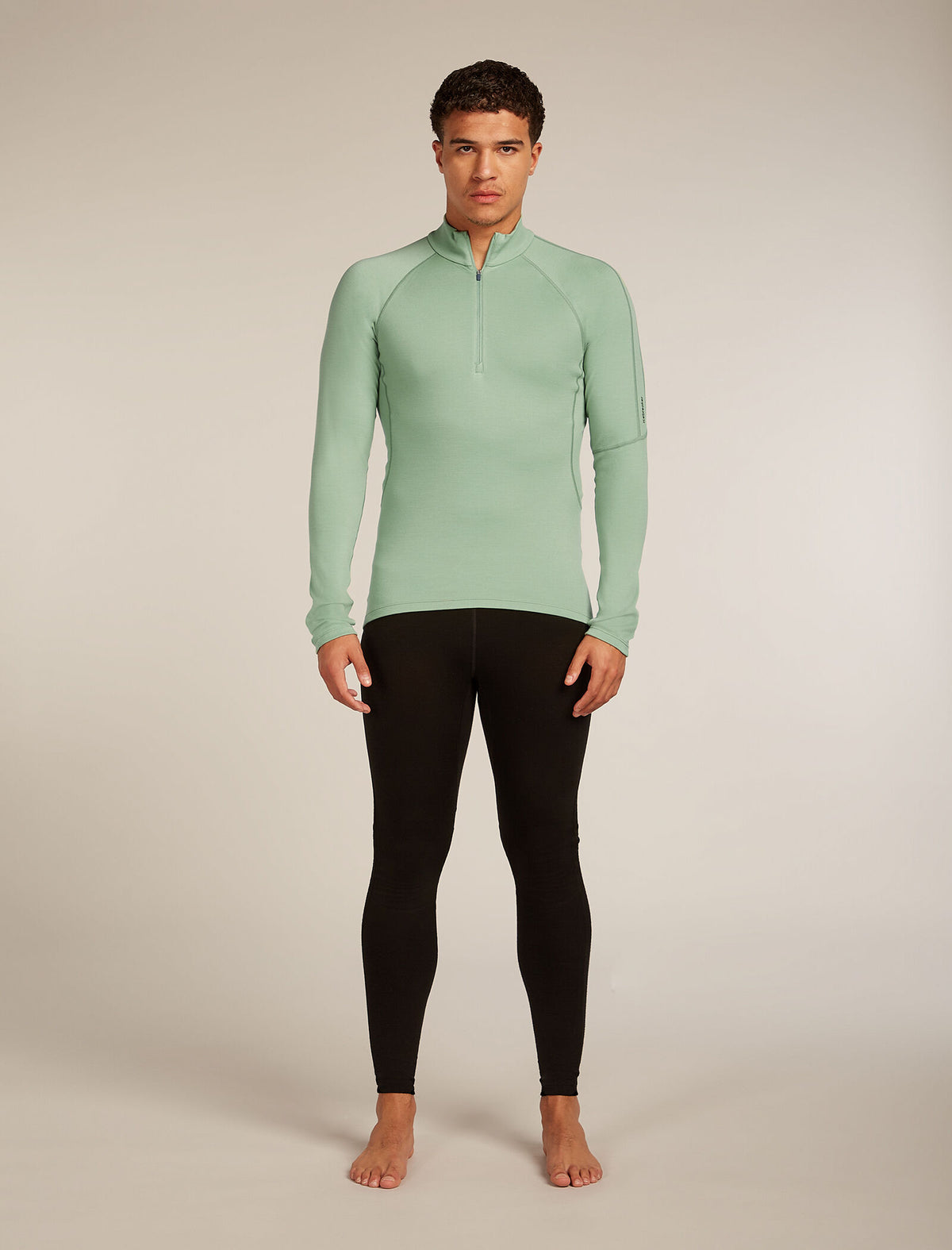 Men's 300 Polar Half Zip Thermal Top Seaglass - 3
