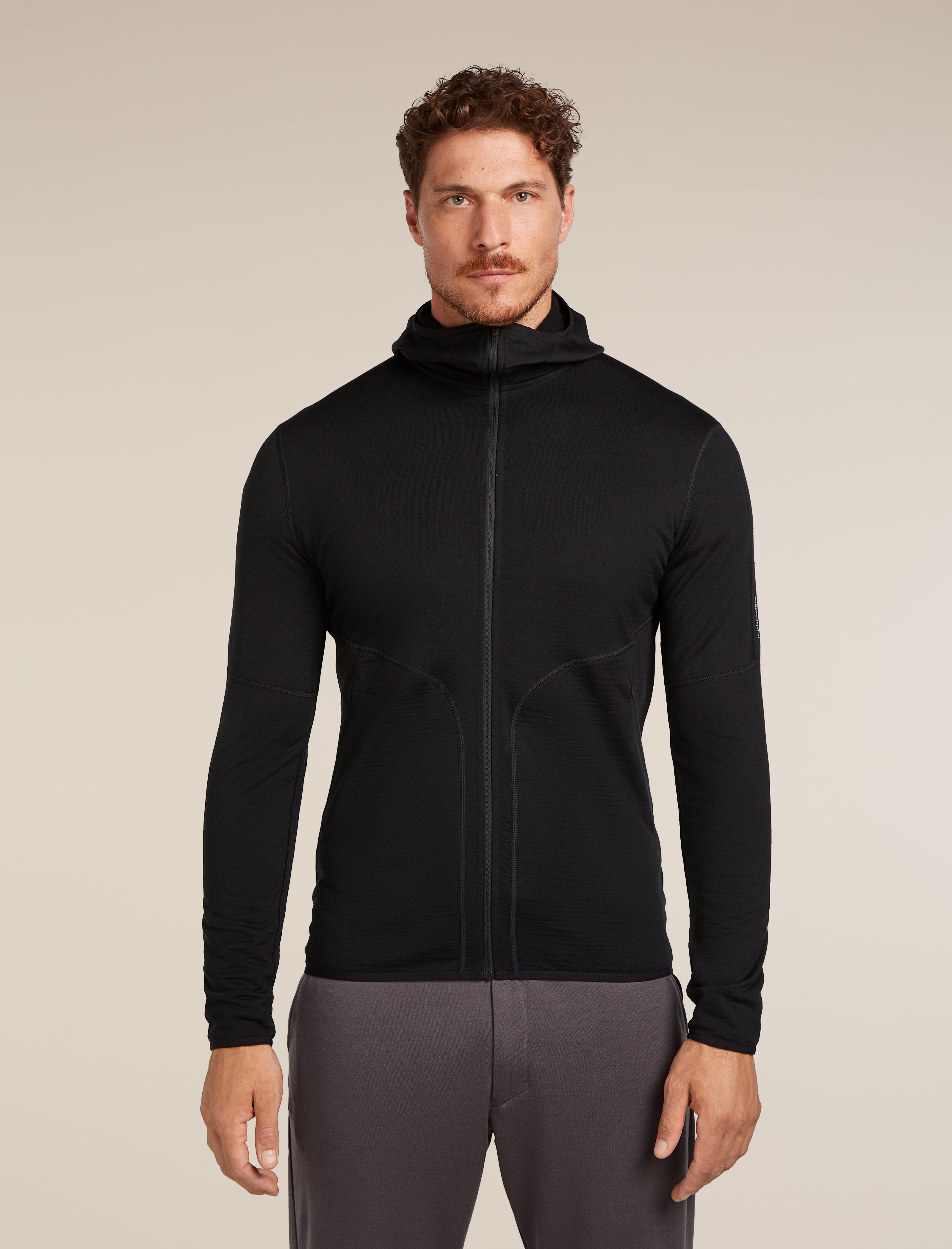 ICEBREAKER リアルフリースパーカー メンズ ダブルジップ Men's Merino 560 Realfleece™ Elemental Long Sleeve Zip Hoodie