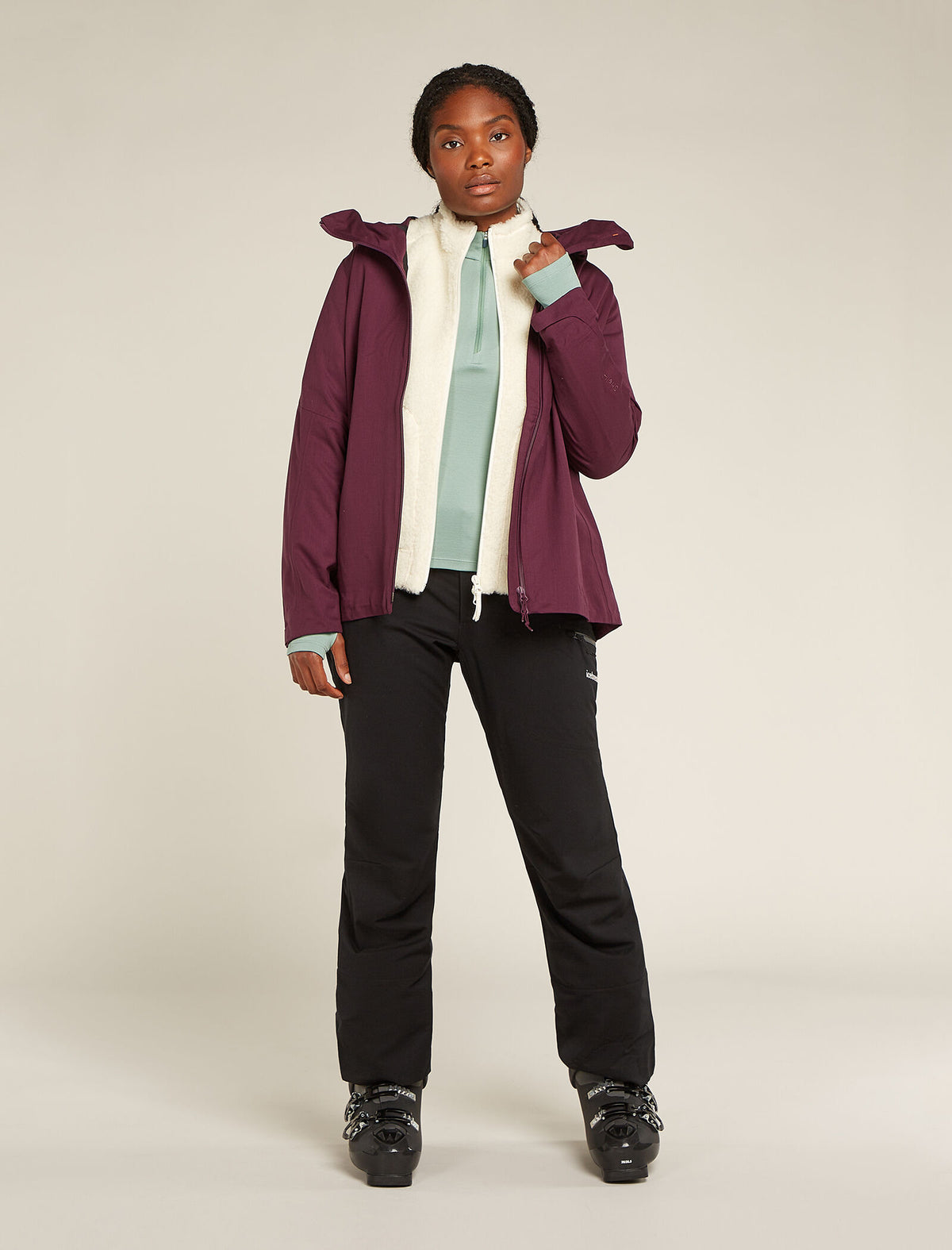 300 MerinoFine™ Polar Half-Zip-Thermo-Langarmshirt Damen  - 4